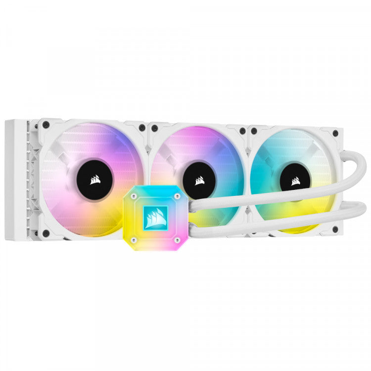 Corsair Hydro Series iCUE H150i Elite CAPELLIX RGB WHITE Liquid CPU Cooler 360mm