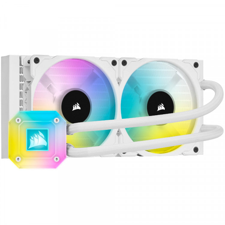 Corsair Hydro Series iCUE H100i Elite CAPELLIX RGB WHITE Liquid CPU Cooler 240mm