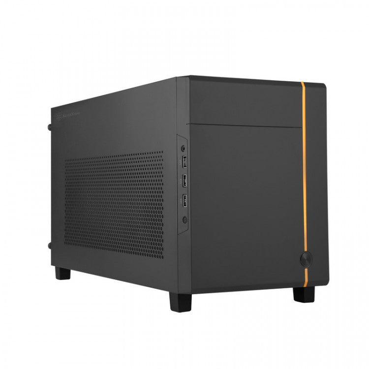 SilverStone Sugo Mini-ITX Compact Computer Cube Black Case - SST-SG14B