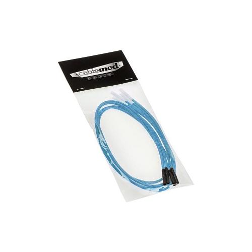 CableMod ModFlex Sleeved Cable Light Blue 20cm - 4 Pack