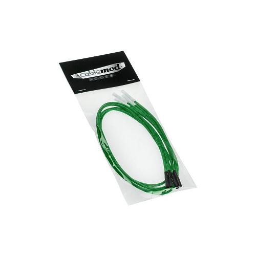 CableMod ModFlex Sleeved Cable Green 20cm - 4 Pack
