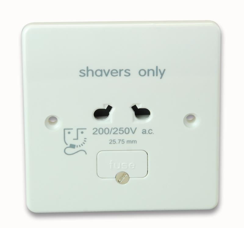 MK (ELECTRIC) - K700WHI - SHAVER SOCKET - SINGLE VOLT