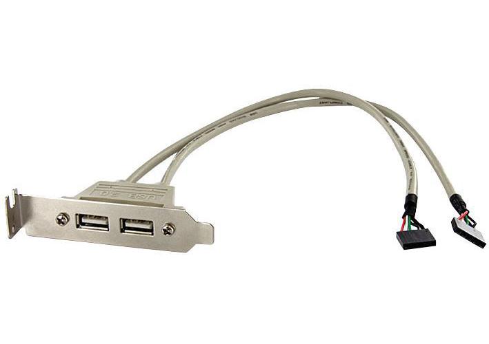 STARTECH - USBPLATELP - ROB, 2X USB, LOW PROFILE PLATE