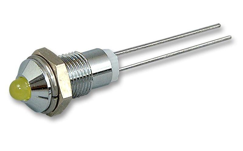 MC19020002 LED Indicator, CP, 3mm, Yellow