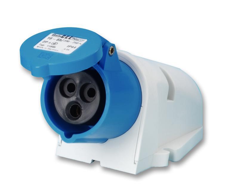611895. Ceenorm 16A 240V 3P Surface Socket