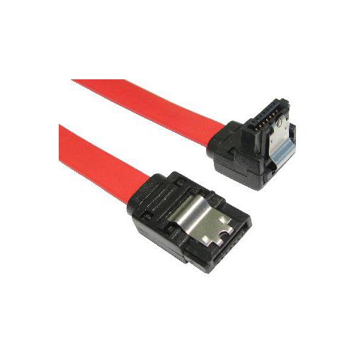 SATA 2 Cable Right Angle + Straight 90cm Locking Ends