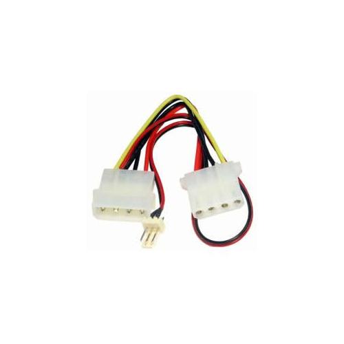 Twin Molex LP4 to 3 Pin Fan Power Lead
