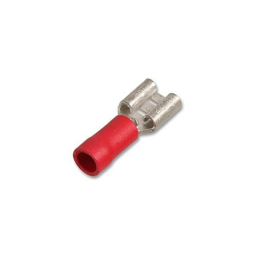Female Spade Push On Terminal 4.8 x 0.5mm Red x 100