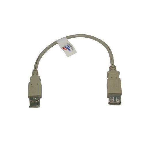 USB Extension Lead Cable A Male-Female 0.25 Metres 25cm