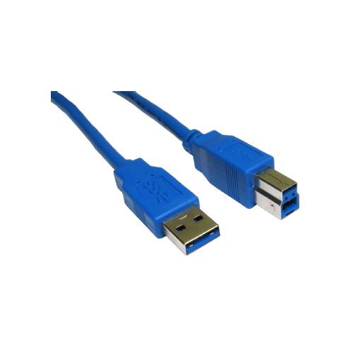USB 3.0 A to B 1M Blue Cable Lead