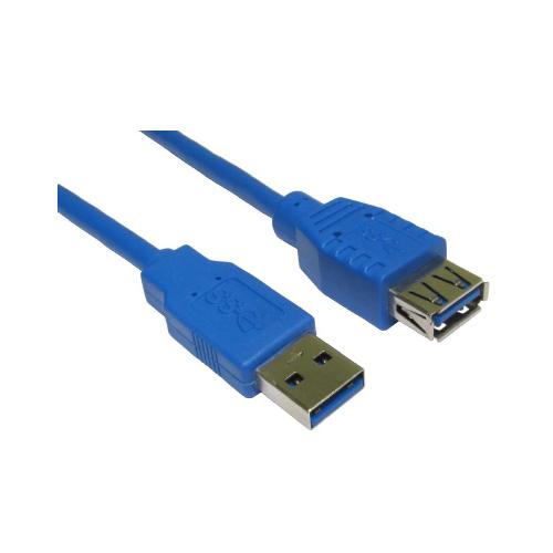 USB 3.0 A male to A female BLUE Extension Cable Lead