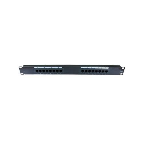 PW Ethernet Network 16 Port Cat 6 Patch Panel 1U Rack Mountable