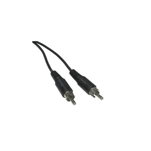 1 x RCA Plug to Plug Male to Male Black Nickel 5 Meters