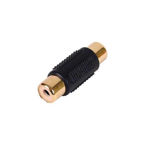 1 RCA Phono to RCA Phono Single Female Connector/Coupler