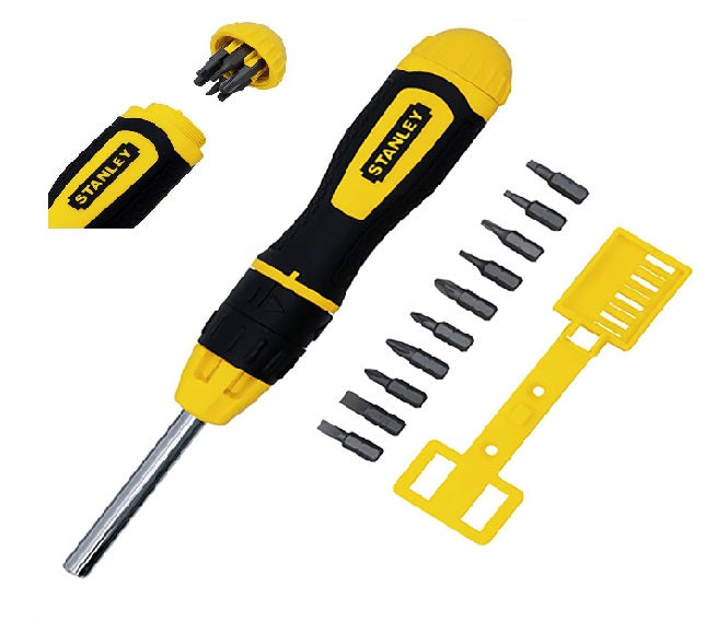 STANLEY - 0-68-010 - MULTI-BIT RATCHET SCREWDRIVER