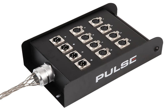 PRO SIGNAL - PSG01424 - 12 WAY (8/4) LOADED XLR STAGE BOX