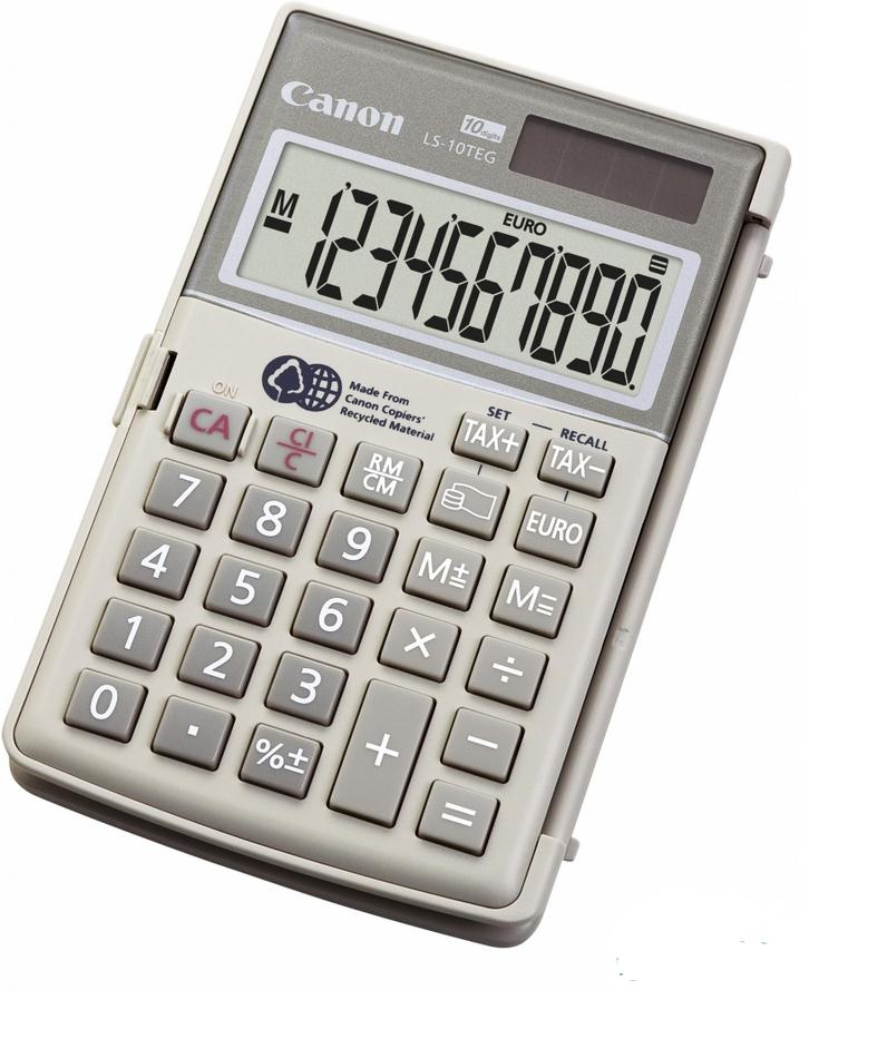 4422B002 Canon LS-10TEG Handheld Calculator (Art Grey)