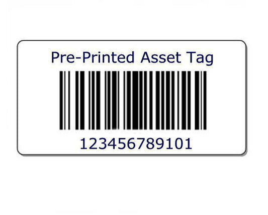 633808403515 Wasp Pre Printed Paper Asset Tag 2.0 inch x 1.0 inch (1100-2100)