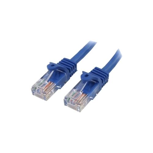 45PAT1MBL StarTech 1 m Blue Cat5e Snagless RJ45 UTP Patch Cable 1m Patch Cord