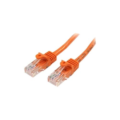 45PAT1MOR StarTech 1 m Orange Cat5e Snagless RJ45 UTP Patch Cable 1m Patch Cord