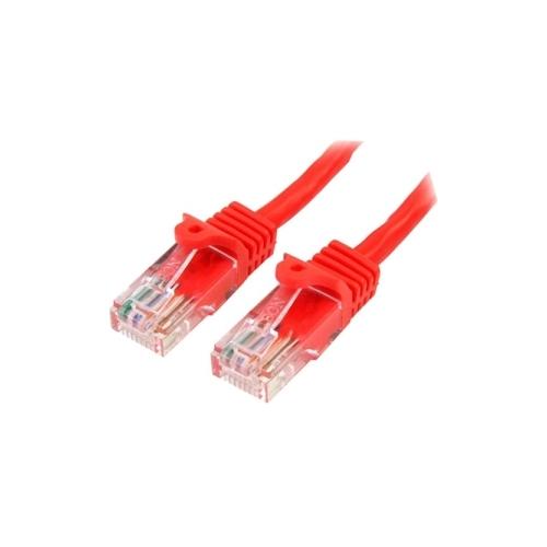 45PAT1MRD StarTech 1 m Red Cat5e Snagless RJ45 UTP Patch Cable 1m Patch Cord