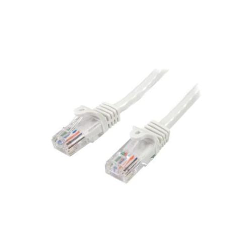 White 50 cm StarTech Cat.5e UTP Patch Network Cable 45PAT50CMWH