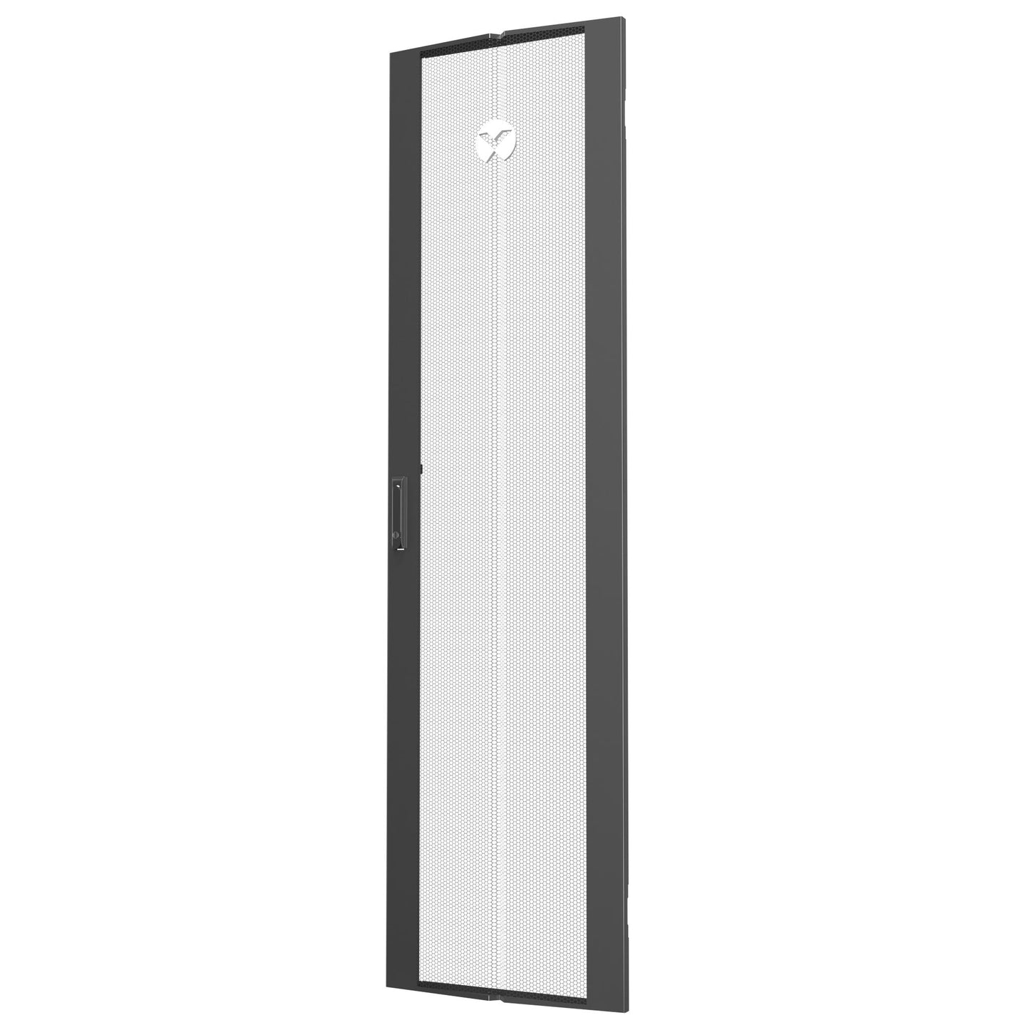 48U X 800mm Wide Single Perforated Door Black (Qty1)