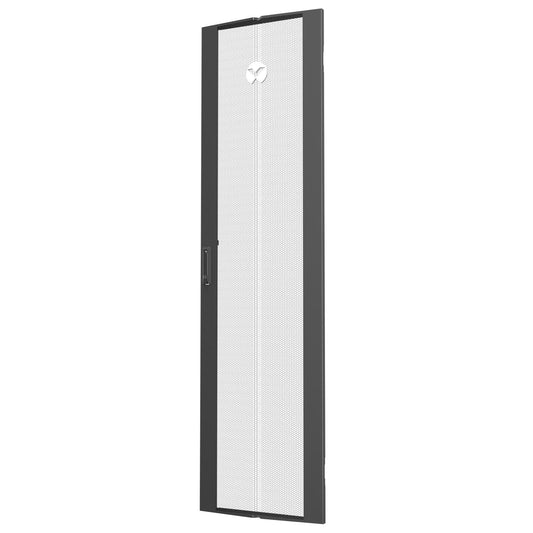 48U X 800mm Wide Single Perforated Door Black (Qty1)
