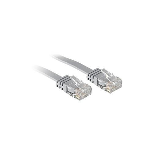 0.3M CAT6 U/UTP FLAT GIGABIT NETWORK CABLE GREY - 47490
