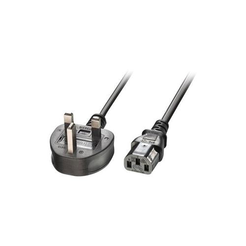 0.2M MAINS POWER CABLE UK 3 PIN PLUG TO IEC C13 - 30430