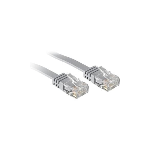 5M CAT6 U/UTP FLAT GIGABIT NETWORK CABLE GREY - 47494
