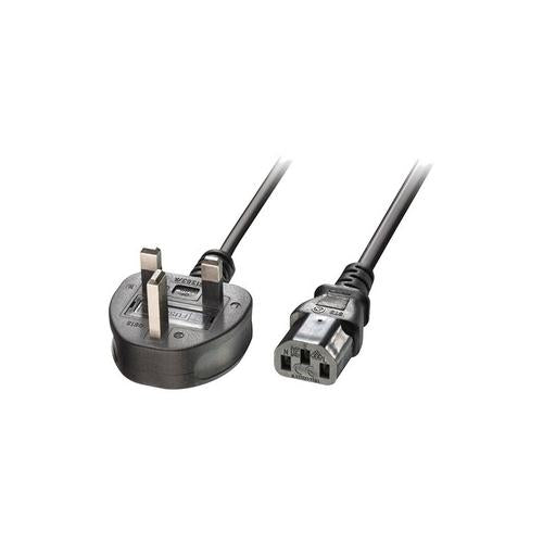 10M Mains Power Cable Uk 3 Pin Plug To IEC C13