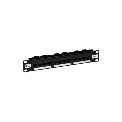 009-001-009-08 Connectix Cabling Systems Patch Panel , 10" , 12 Way , Cat6