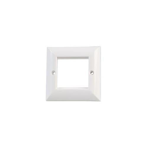 008-001-003-50 Connectix Cabling Systems Faceplate , 1Gang , 2Mod Euro , Elite
