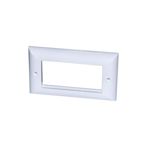 008-001-003-60 Connectix Cabling Systems Faceplate , 2Gang , 4Mod Euro , Elite