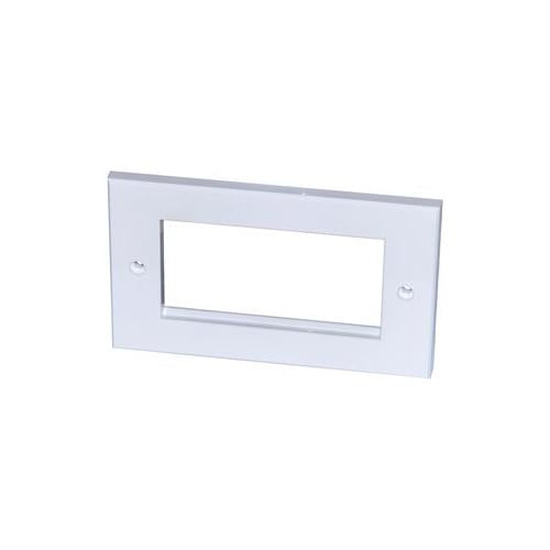 008-010-010-70 Connectix Cabling Systems Faceplate , Dual Gang , 4 Module Euro
