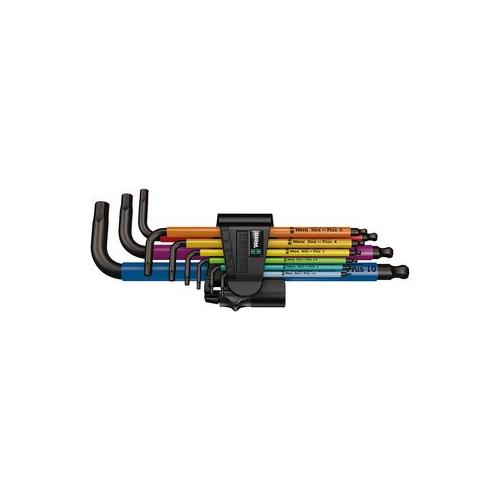 073593 Wera Hex Key Set Colour Coded 9Pc