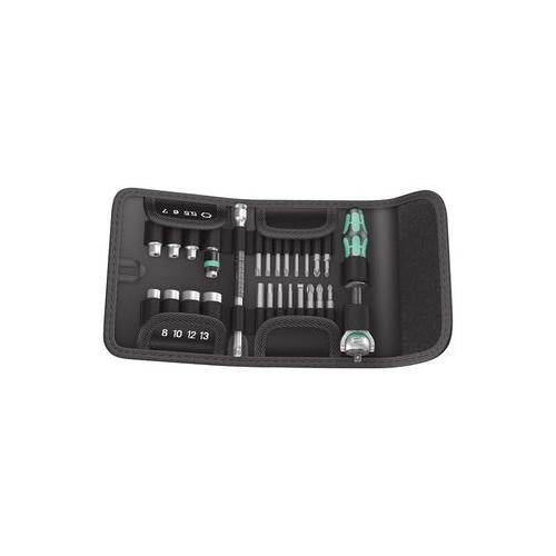 051045 Wera Socket Set , 1/4" , Kompakt Zyklop , 26Pc