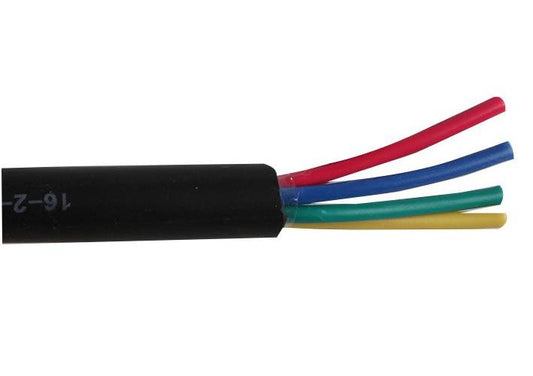 16-2-4A Pro Power Cable Def Stan 100 Metres , 4 Conductors , Black