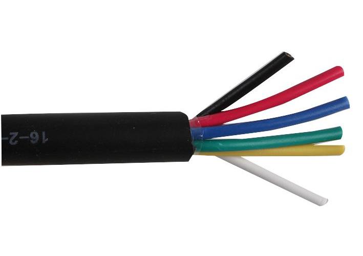 16-2-6A Pro Power Cable Def Stan 100 Metres , 6 Conductors , Black