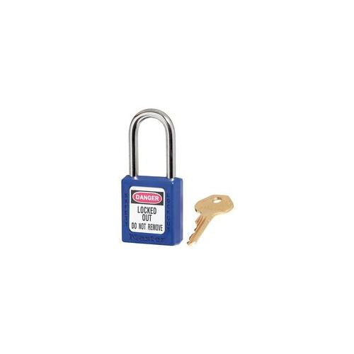 410KABLU Master Lock Zenex Lockout Padlock Blue Keyed Alike
