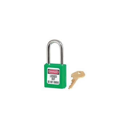 410KAGRN Master Lock Zenex Lockout Padlock Green Keyed Alike