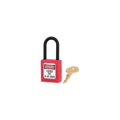 406RED Master Lock Non Conductive Lockout Padlock Red