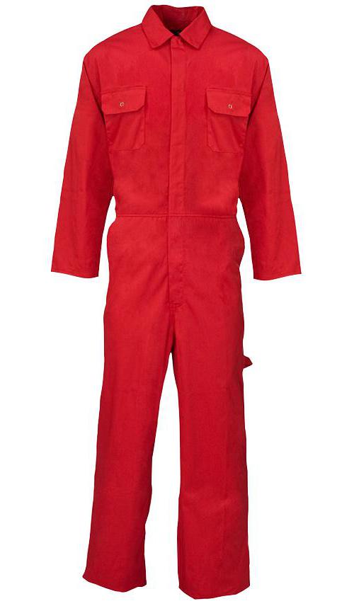 51201 Supertouch Overall , Red , S