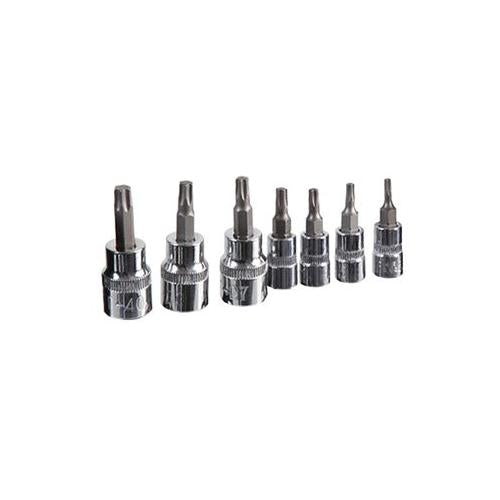 02200700 Hilka Tools Star Bit Set, 3/8", 7Pc