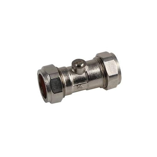 10030243 Isolating Valve, Chrome, 15mm