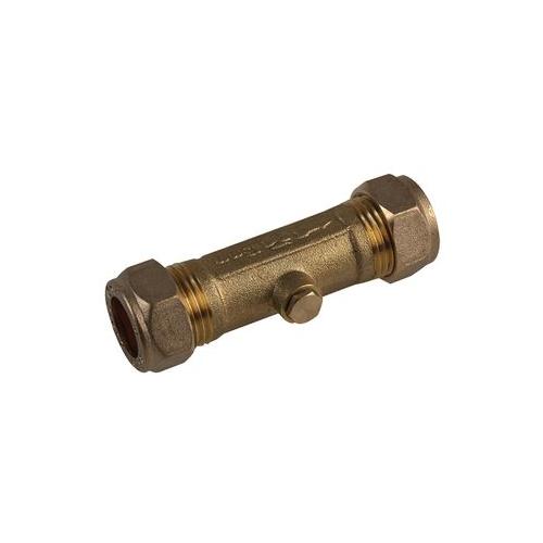 10015002 Vcd Double Check Valve, Brass 15mm