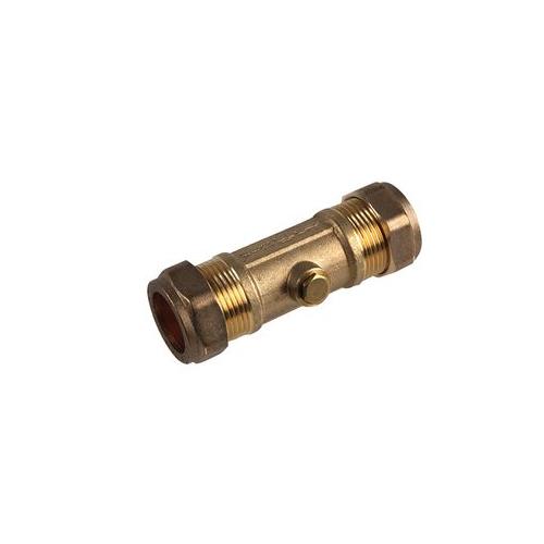 10015019 Vcd Double Check Valve, Brass 22mm