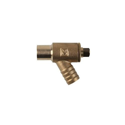 10050105 Draw Off Cock, Brass, A-Type, 15mm