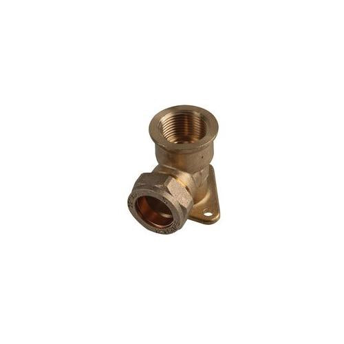 21042327 15mm X1/2" Wallplate Elbow, Compression